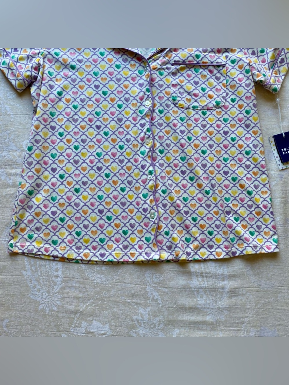 Roller Rabbit X Target Geo Hearts Short Pajama Set NWT - Picture 10 of 16